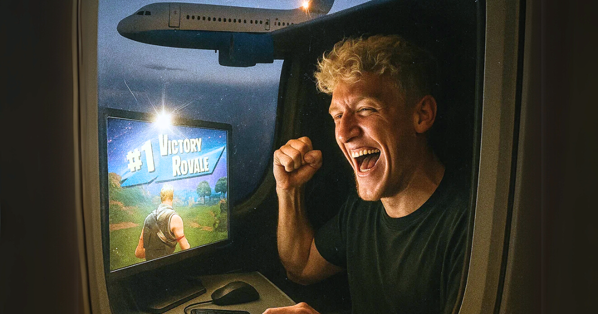 Tfue venceu uma partida de Fortnite a mais de 36 mil pés de altitude